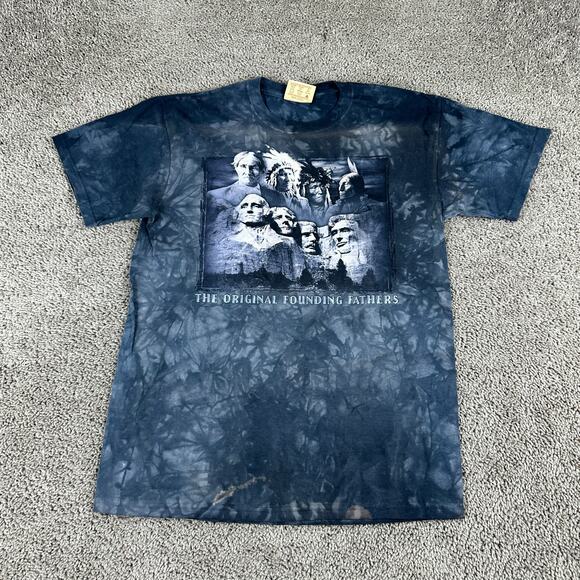 The Mountain Shirt Mens Medium Blue The Original Founding Fathers Short Sleeve - Picture 1 of 10